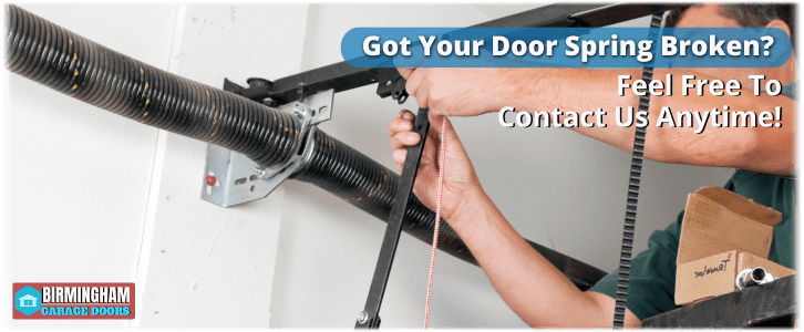 Broken Garage Door Spring Birmingham